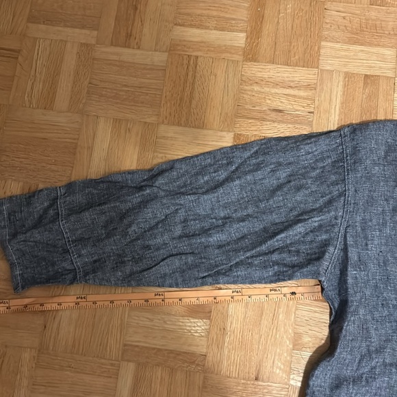 Desert Design Asymmetrical Gray Button-Up Top - Picture 5 of 12